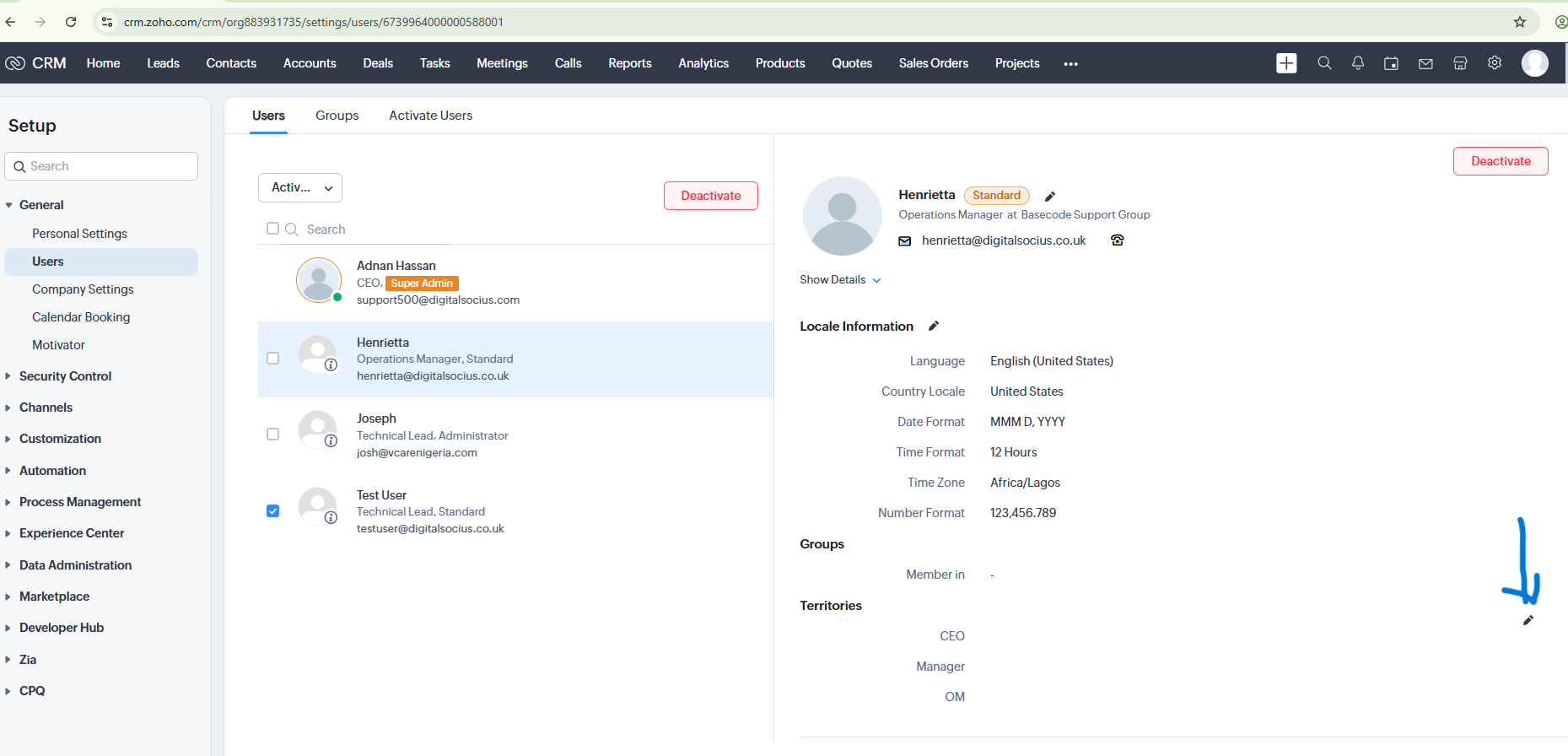 Assign Users to Territories in Zoho CRM (Quick Guide)